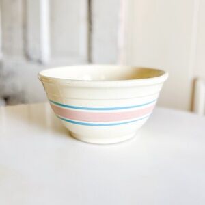Blue and Pink Striped McCoy Mixing bowl 🩵